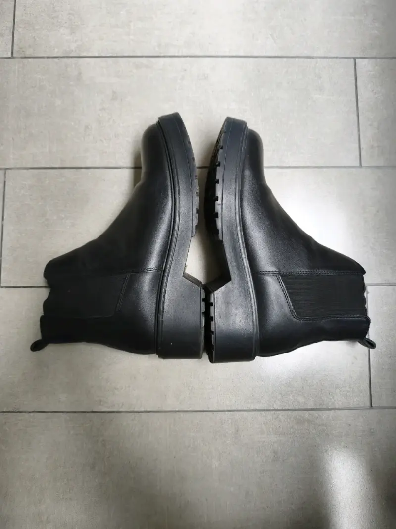 Botines de cuero negro steve madden - 1
