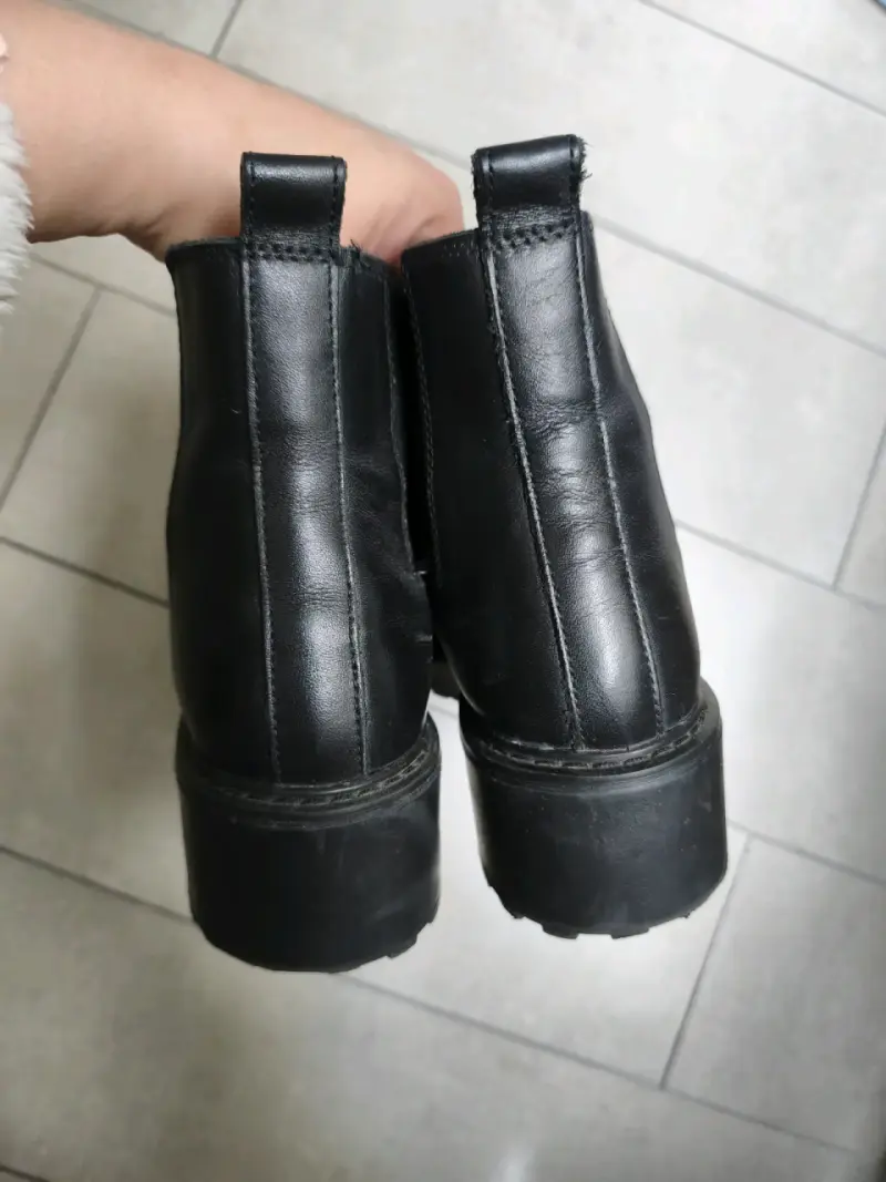 Botines de cuero negro steve madden - 3