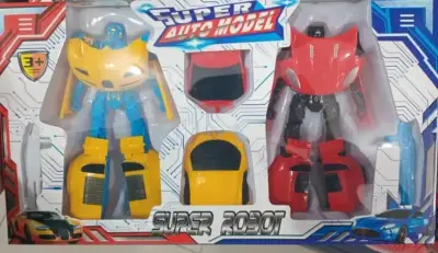 Set de Robots Transformables Super Auto Model - miniatura 1