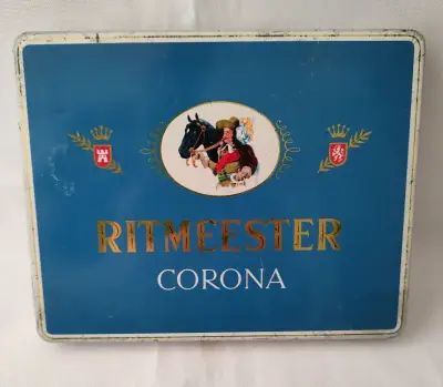 Caja lata vintage Ritmeester Corona - miniatura 1