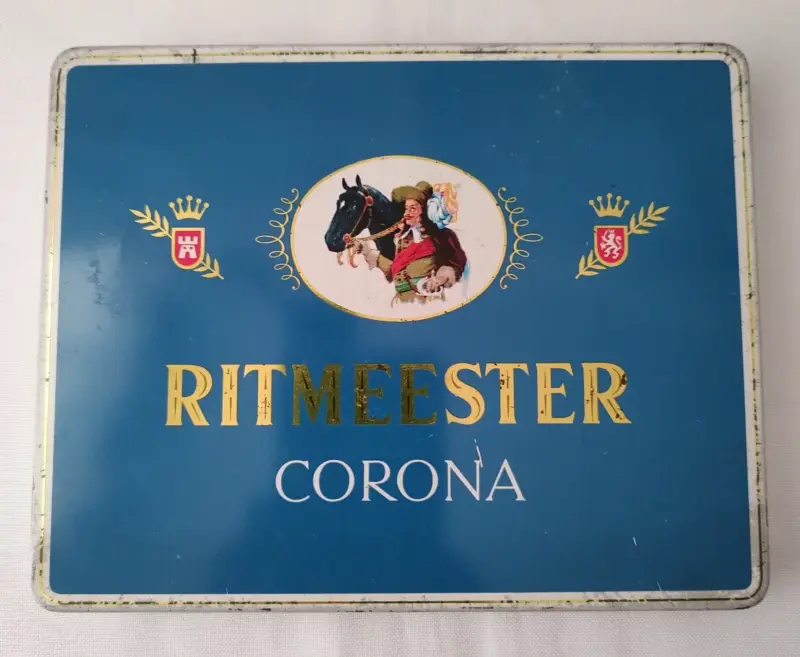 Caja lata vintage Ritmeester Corona - 4