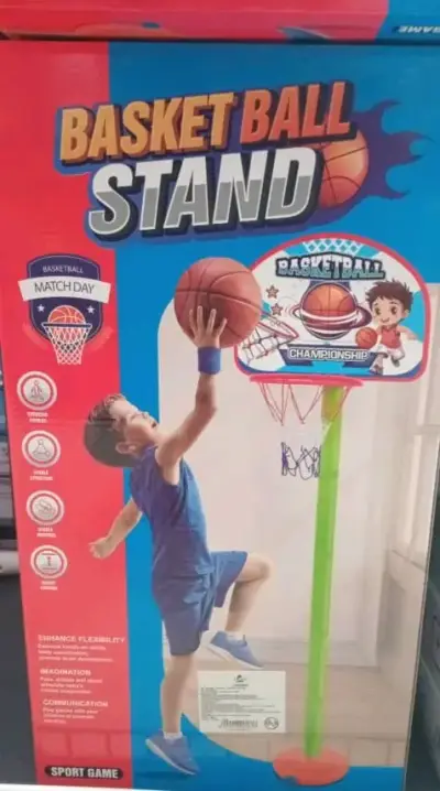 Canasta de baloncesto infantil ajustable - miniatura 1