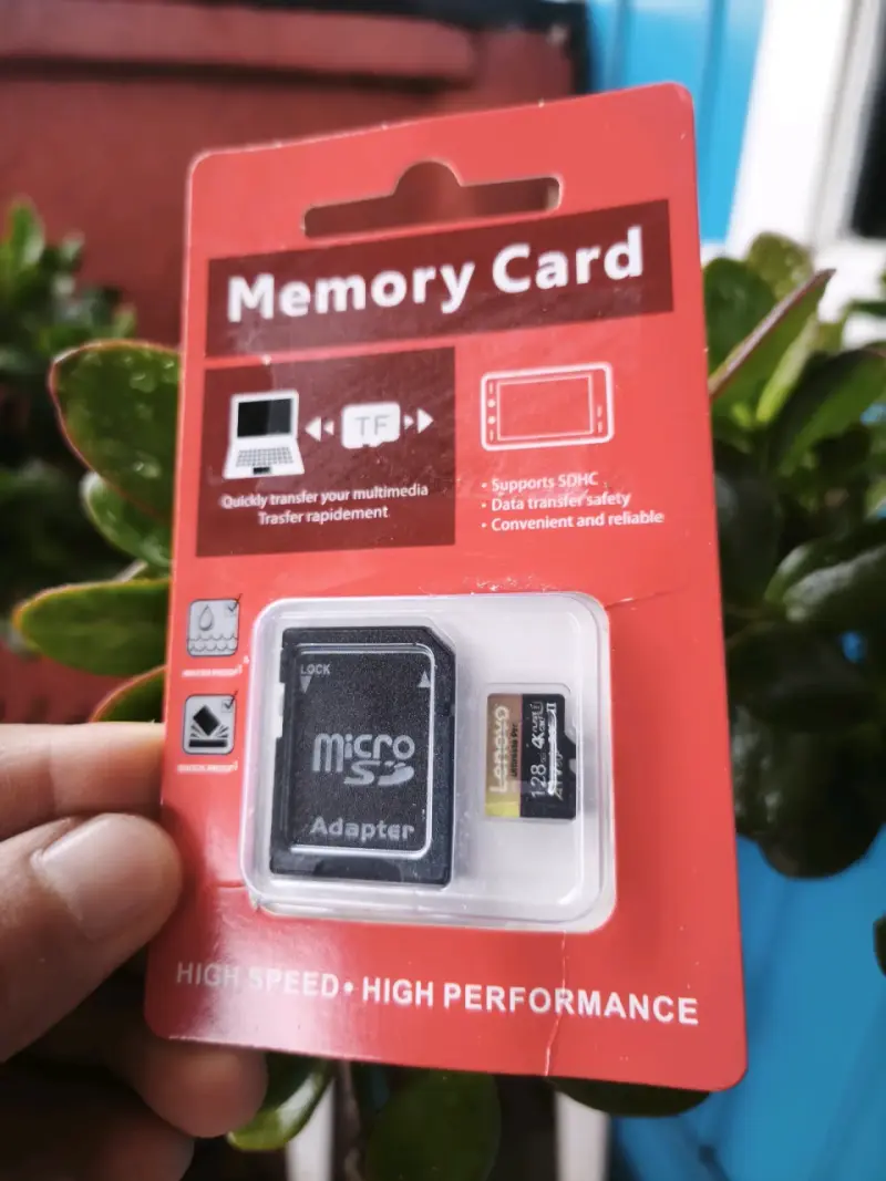 Tarjeta de memoria microSD Lenovo 128GB con adaptador - 2