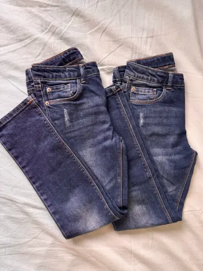 Pack de 2 Jeans Zara girls talla 7 - miniatura 1