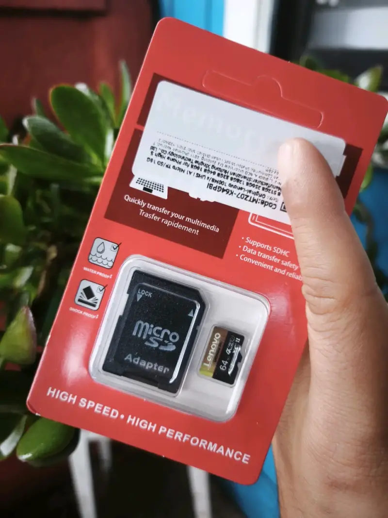 Tarjeta MicroSD Lenovo 64GB con adaptador - 3