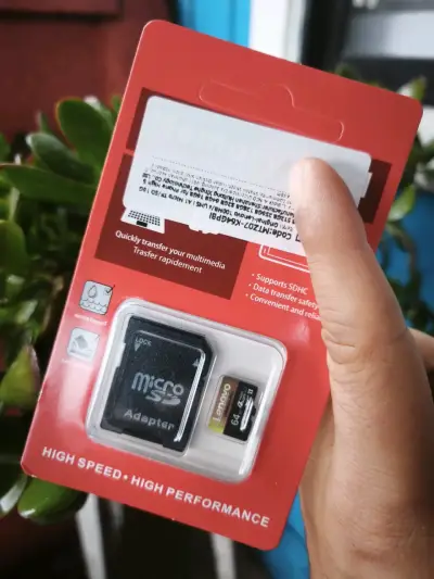 Tarjeta MicroSD Lenovo 64GB con adaptador - miniatura 4