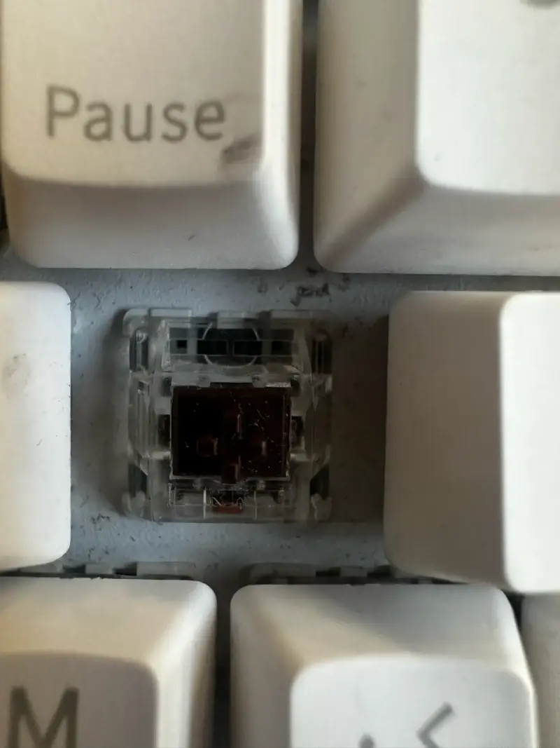 Teclado mecánico blanco compacto - 3