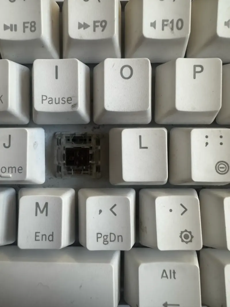 Teclado mecánico blanco compacto - 4