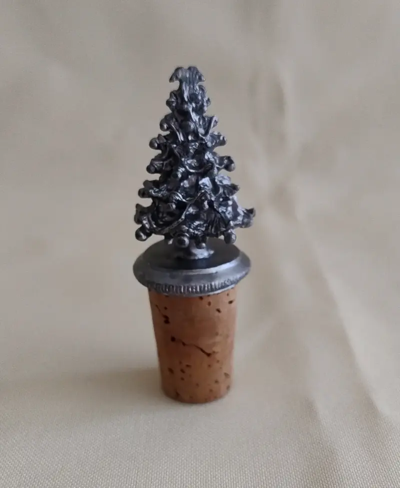 Tapón de botella con diseño de árbol de Navidad - 1