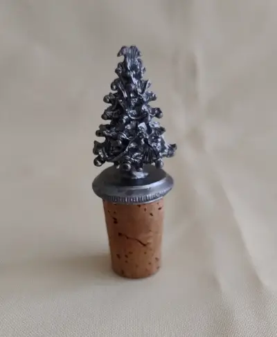 Tapón de botella con diseño de árbol de Navidad - miniatura 1