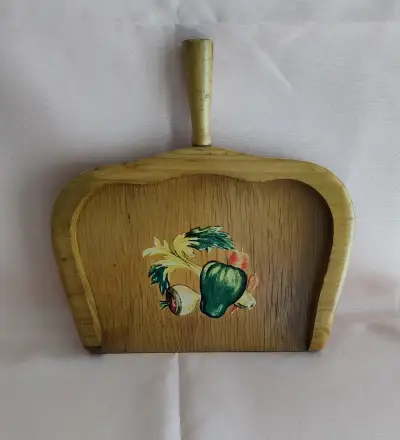 Recogedor de madera decorativo vintage - miniatura 1