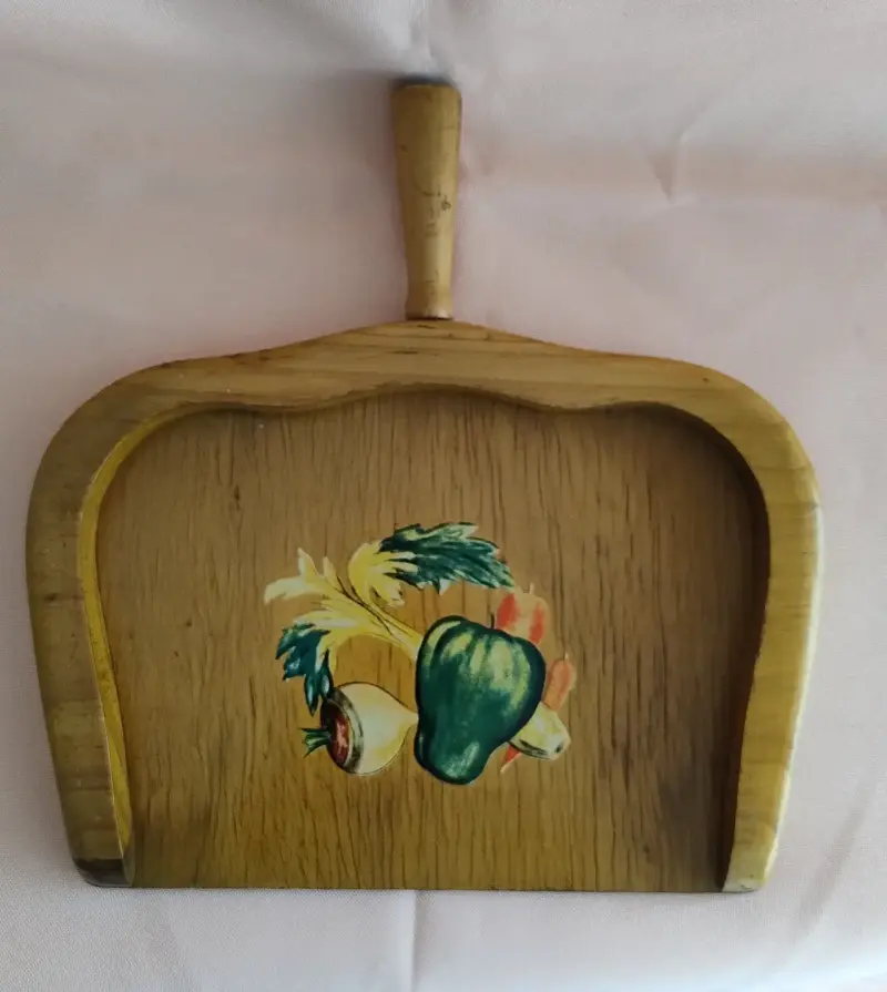 Recogedor de madera decorativo vintage - 2