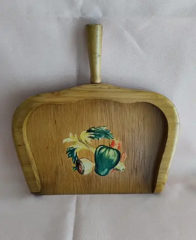 Recogedor de madera decorativo vintage - miniatura 5