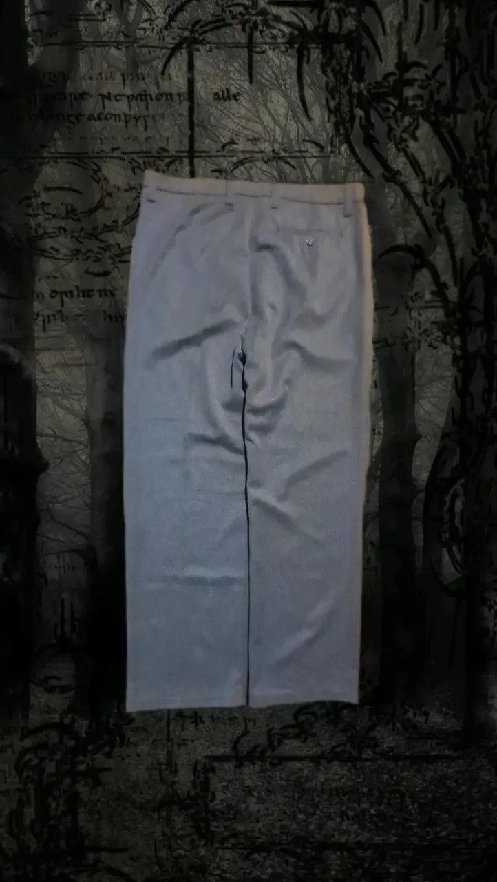 Pantalones Baggy de tela gris para hombre - 2