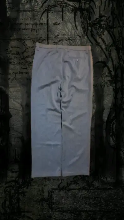 Pantalones Baggy de tela gris para hombre - miniatura 2
