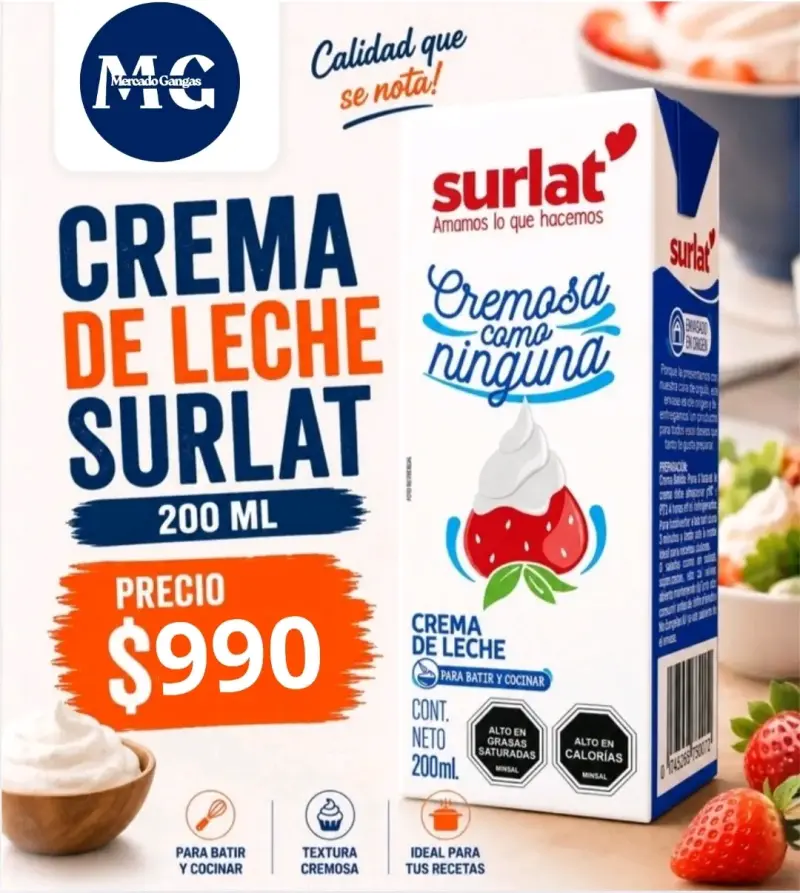 Crema de leche Surlat 200ml