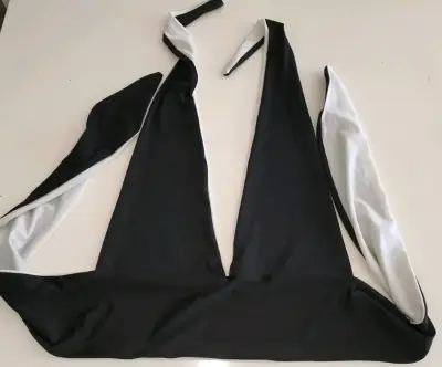 Top negro y blanco reversible - miniatura 1