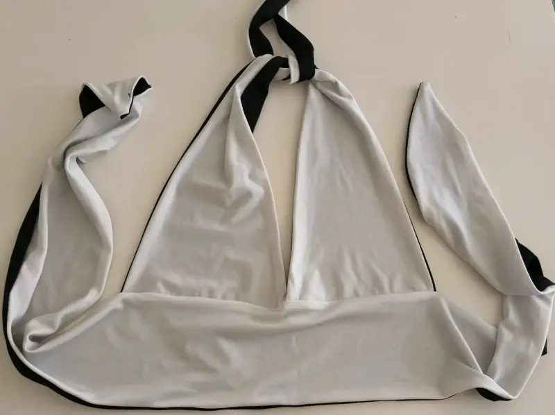 Top negro y blanco reversible - 2