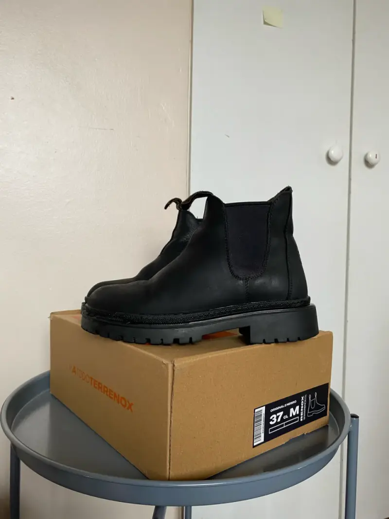 Botines de cuero negro Renox para mujer - 3