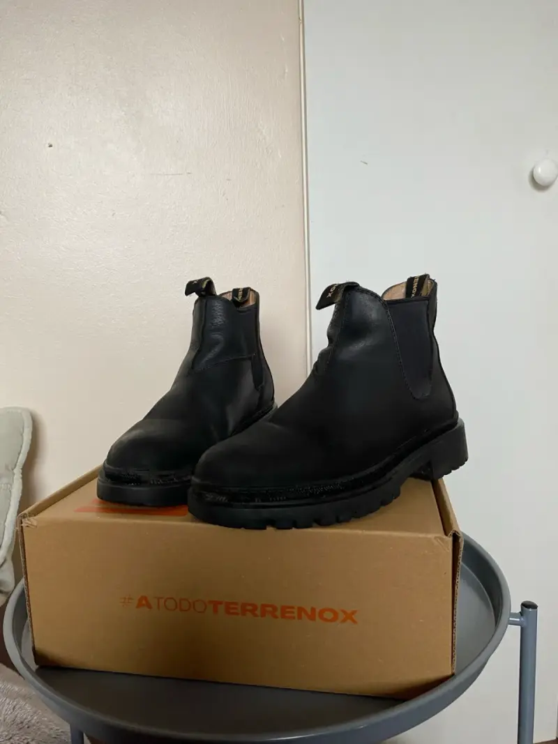 Botines de cuero negro Renox para mujer - 5