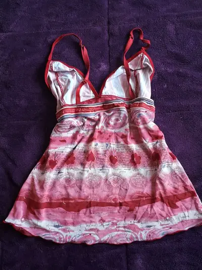 Blusa veraniego estampado rosa - miniatura 2