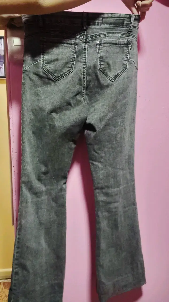 Jeans acampanados azul Menina - 5