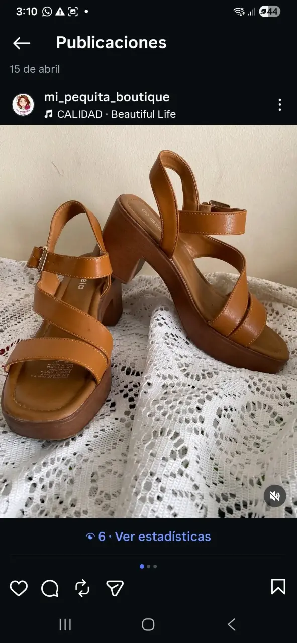 Sandalias de tacón marrón elegantes - 1