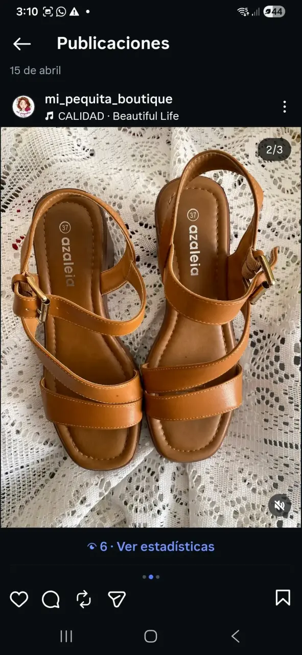 Sandalias de tacón marrón elegantes - 2