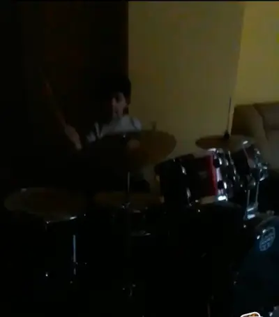 Batería acústica Mapex completa color vino - miniatura 2