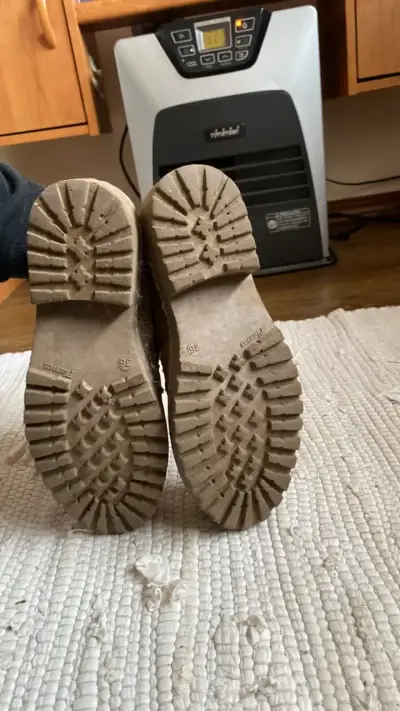 Botines de cuero marrón con forro de lana - miniatura 4