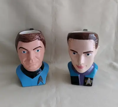 Tazones de cerámica Star Trek Vintage Años 90 - miniatura 1
