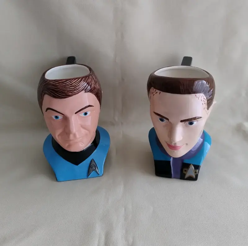 Tazones de cerámica Star Trek Vintage Años 90 - 2