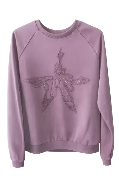 PolerónNuevo Barbados lila con diseño de estrella - miniatura 1