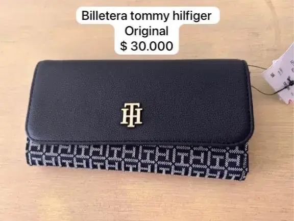 Billetera Tommy Hilfiger original negra