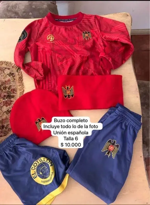 Conjunto deportivo Unión Española para niño