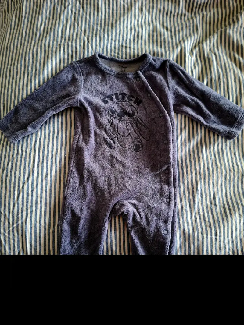 Enterito de bebé Stitch Disney gris