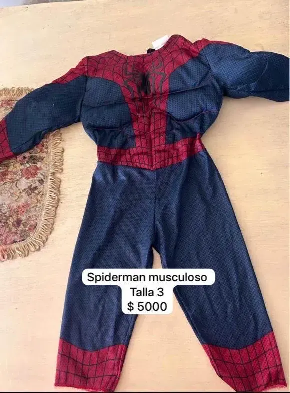 Disfraz de Spiderman musculoso para niño