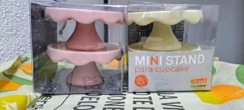 Set de mini stands para cupcakes Casaideas