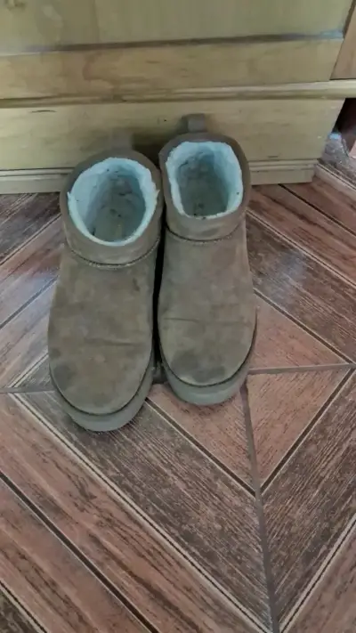 Botas de gamuza marrón para mujer - miniatura 2