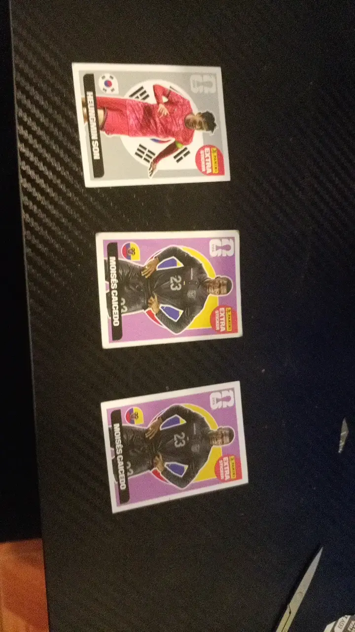 Set de láminas Panini de fútbol