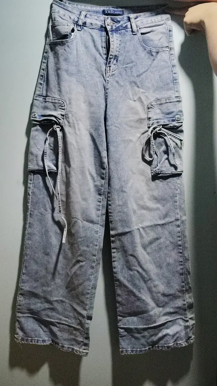 Pantalones cargo de mezclilla X&D - 1