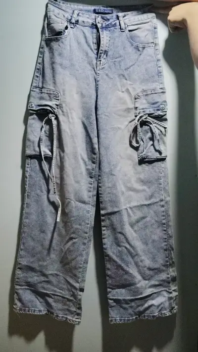 Pantalones cargo de mezclilla X&D - miniatura 1