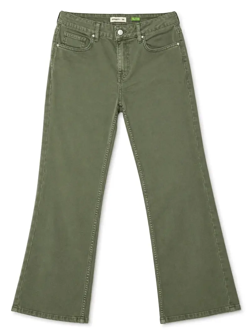 Pantalones verdes de corte recto Opposite