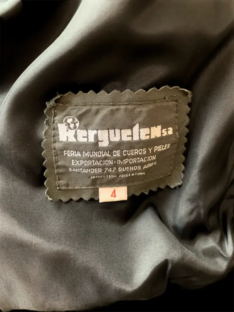 Chaqueta de cuero negra Kerguelen hombre talla LAR - 2