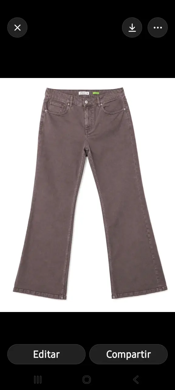 Jeans chocolate mujer marca Opposite