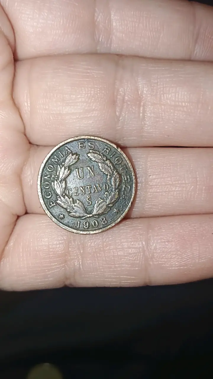 Un centavo chileno 1908 - 2