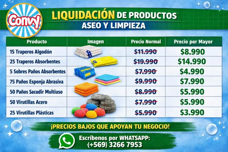Set de 15 Traperos de Algodón - 1