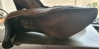 Zapatos de tacón marrones Cacharel elegantes - miniatura 4