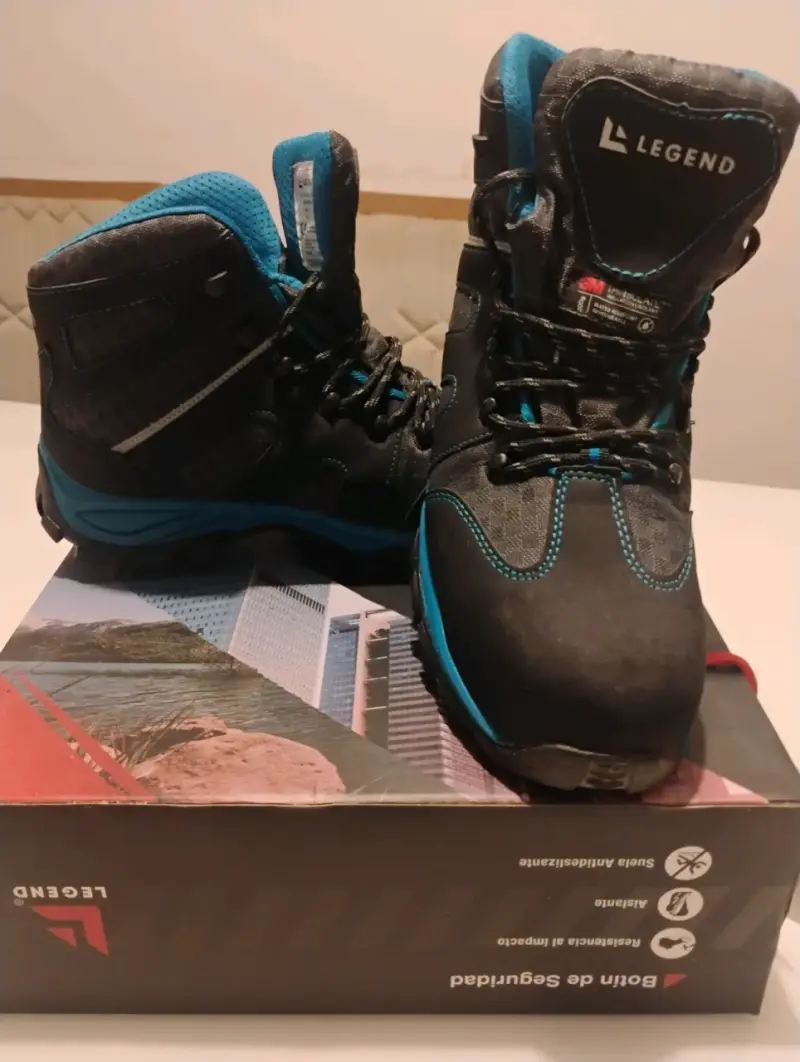 Botas de seguridad Legend negras y azules - 1