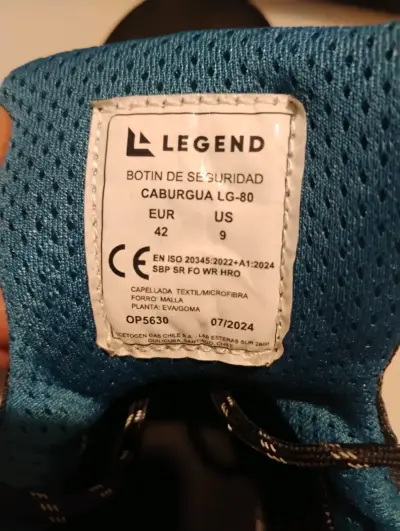 Botas de seguridad Legend negras y azules - miniatura 5